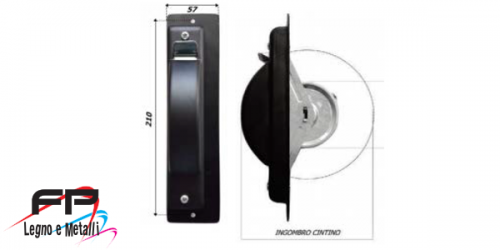 Avvolgitore semincasso dx-sx interasse 210 new